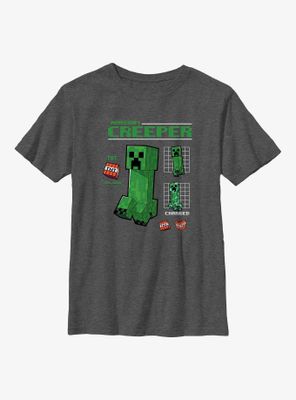 Minecraft Creeper Graph Youth T-Shirt