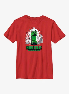 Minecraft Creeper Hostile Youth T-Shirt