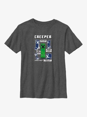 Minecraft Creeper Infogram Youth T-Shirt