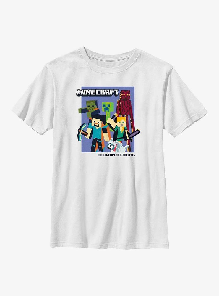 Minecraft Emblematic Group Youth T-Shirt