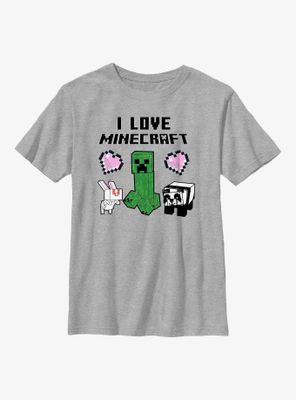 Minecraft Love Friends Youth T-Shirt