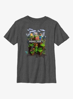 Minecraft Mine Adventure Scene Youth T-Shirt