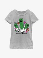 Minecraft Heart Goes Boom Youth Girls T-Shirt