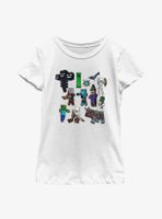 Minecraft Hostile MobsYouth Girls T-Shirt