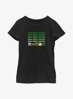 Minecraft Just One More Block Mode Youth Girls T-Shirt