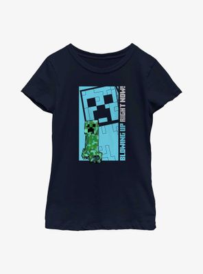 Minecraft Mine Blowing Up Youth Girls T-Shirt