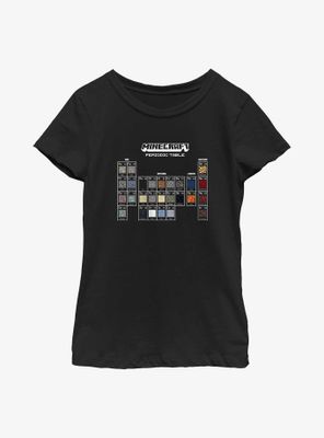 Minecraft Periodic Elements Youth Girls T-Shirt