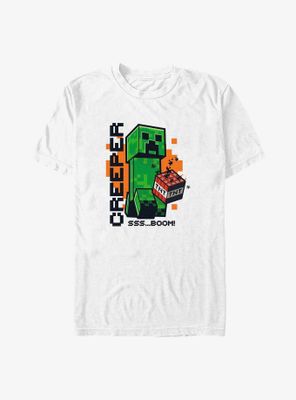 Minecraft Mine Creeper Vert T-Shirt