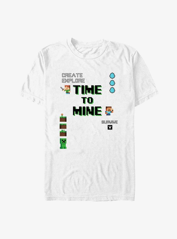 Minecraft My Time To Mine T-Shirt