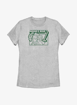 Minecraft Action Blocks Womens T-Shirt
