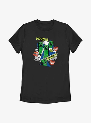 Minecraft Creeper Blast Womens T-Shirt