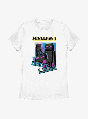 Minecraft Don't Look Now Womens T-Shirt