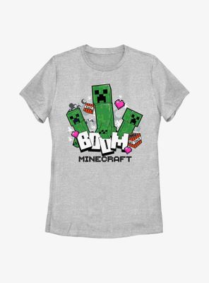 Minecraft Heart Goes Boom Womens T-Shirt