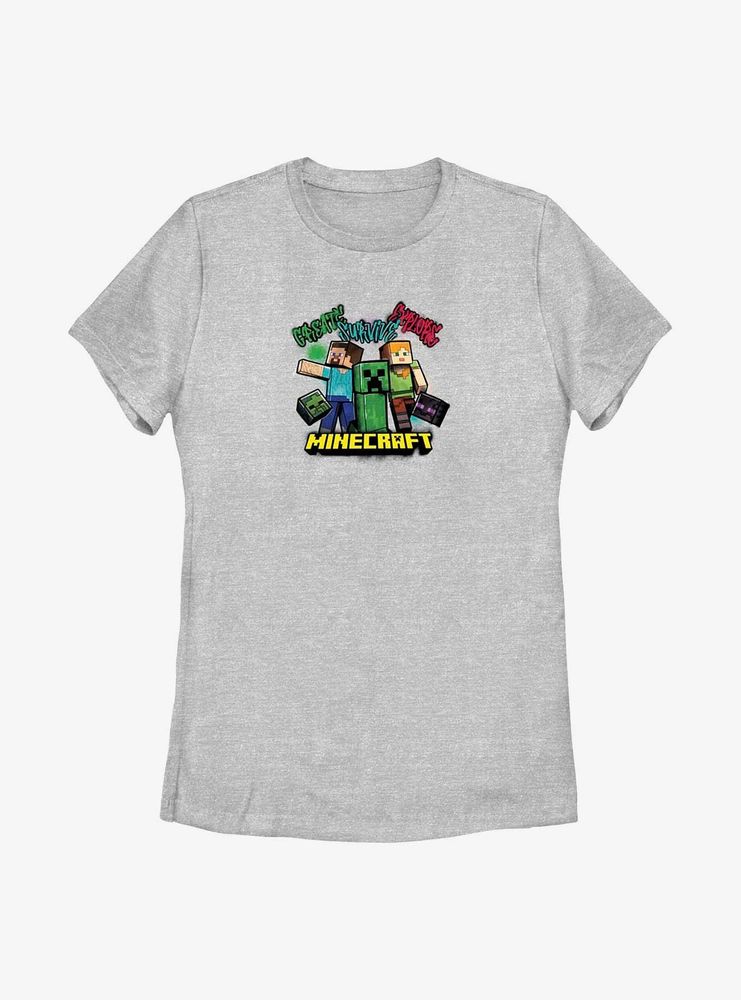 Minecraft Survive Gang Womens T-Shirt