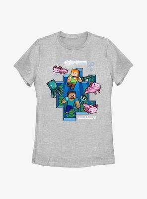 Minecraft Under Water Womens T-Shirt