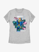 Minecraft Under Water Womens T-Shirt