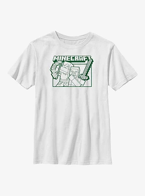 Minecraft Action Blocks Youth T-Shirt