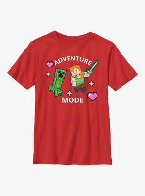 Minecraft Find Your Adventure Heart Youth T-Shirt