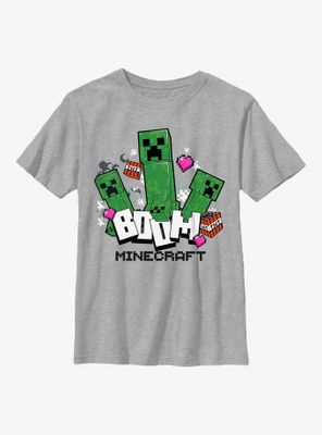 Minecraft Heart Goes Boom Youth T-Shirt