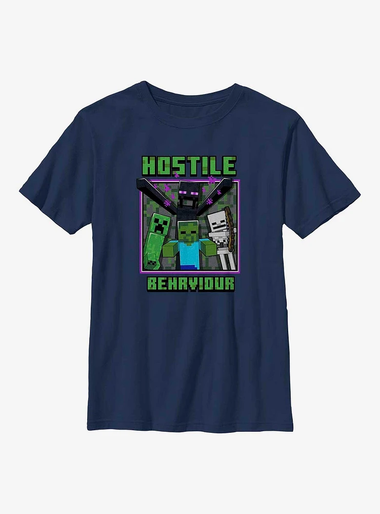 Minecraft Hostile Behavior Youth T-Shirt