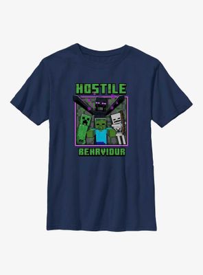 Minecraft Hostile Behavior Youth T-Shirt