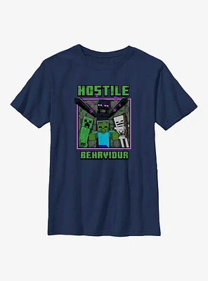 Minecraft Hostile Behavior Youth T-Shirt