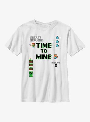 Minecraft My Time To Mine Youth T-Shirt