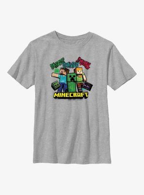 Minecraft Survive Gang Youth T-Shirt