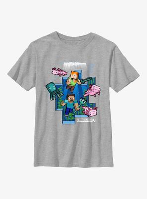 Minecraft Under Water Youth T-Shirt