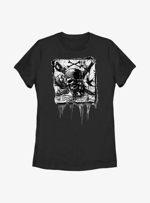 Disney Pirates Of The Caribbean Crossbones Womens T-Shirt