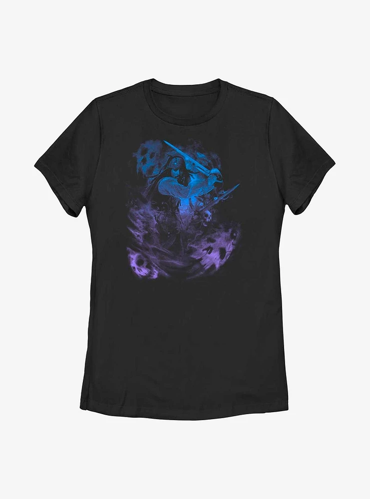 Disney Pirates Of The Caribbean Jack Sparrow Ghosts Womens T-Shirt