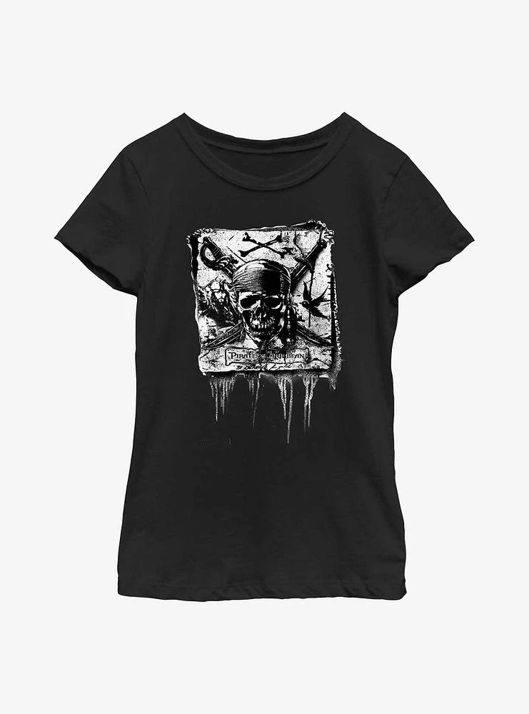 Disney Pirates Of The Caribbean Crossbones Youth Girls T-Shirt