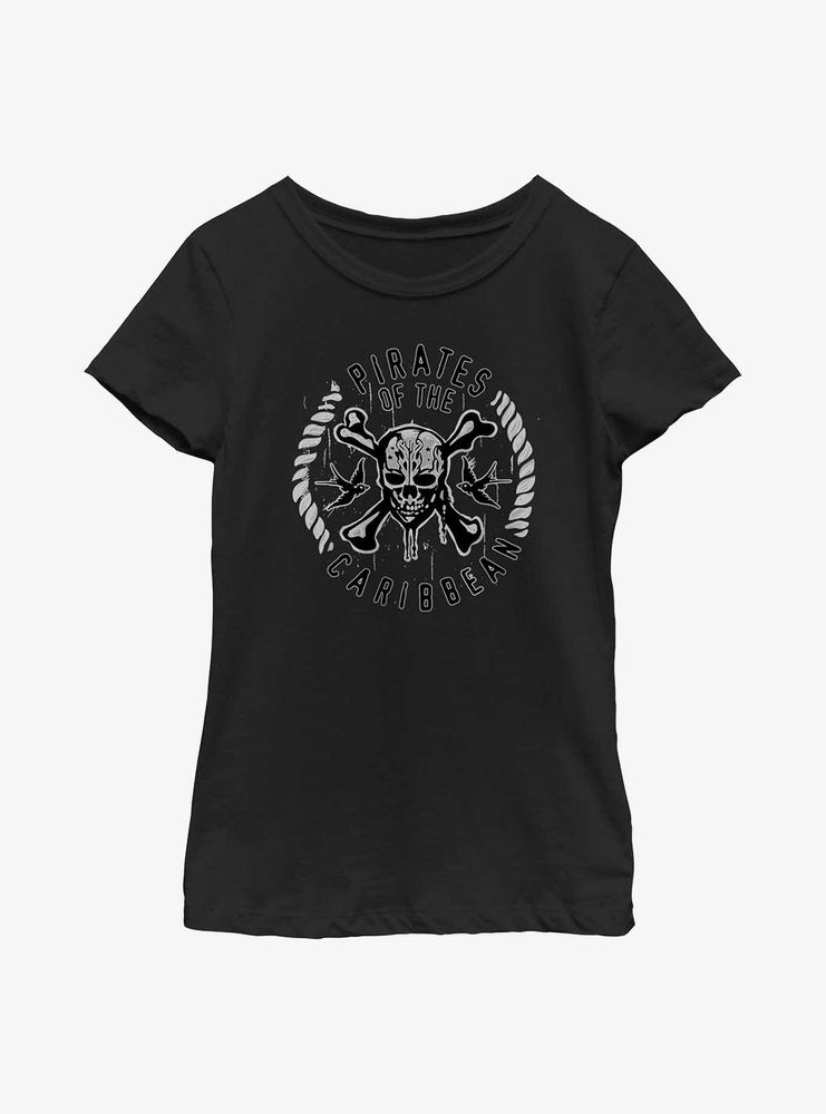 Disney Pirates Of The Caribbean Crossbones Sparrow Youth Girls T-Shirt