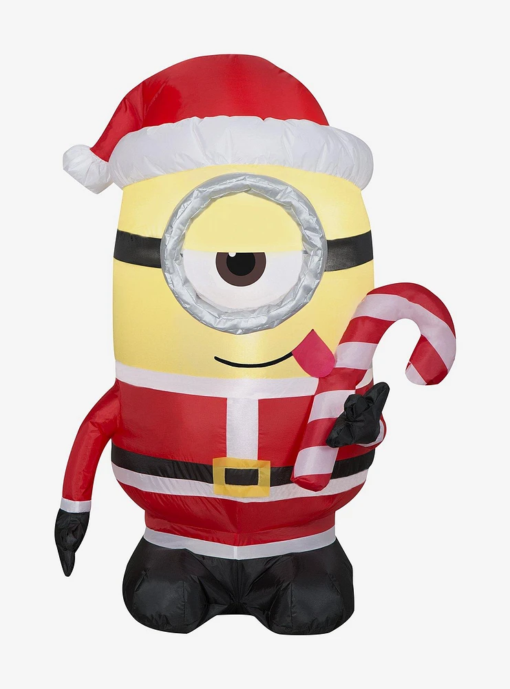 Minion Stuart Licking Candy Cane Airblown