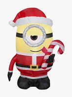 Minion Stuart Licking Candy Cane Airblown