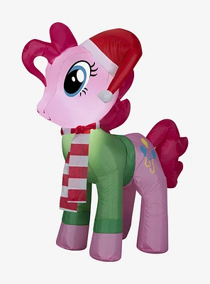 My Little Pony Pinkie Pie With Santa Hat And Green Sweater Airblown