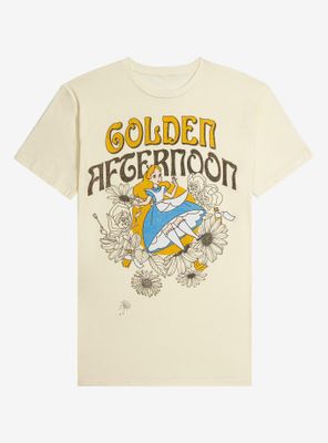 Disney Alice Wonderland Floral Golden Afternoon T-Shirt - BoxLunch Exclusive