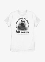 Star Wars Obi-Wan Kenobi Roken May The Force Be With You Womens T-Shirt