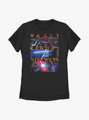 Star Wars Obi-Wan Kenobi Vader Duel Womens T-Shirt