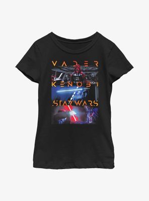 Star Wars Obi-Wan Kenobi Vader Duel Youth Girls T-Shirt
