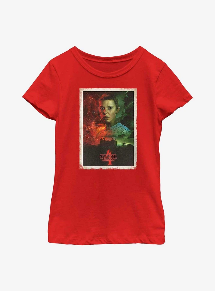 Stranger Things Eleven Poster Youth Girls T-Shirt