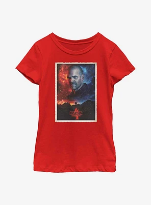 Stranger Things Hopper Poster Youth Girls T-Shirt
