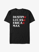 Stranger Things Dungeon Name Stack T-Shirt