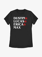 Stranger Things Dungeon Name Stack Womens T-Shirt