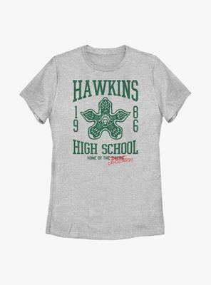 Stranger Things Hawkins High Demogorgons Womens T-Shirt