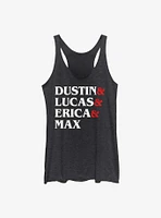 Stranger Things Dungeon Name Stack Womens Tank Top