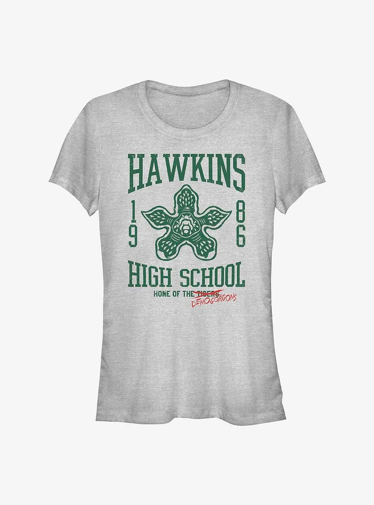 Stranger Things Hawkins High Demogorgons Girls T-Shirt