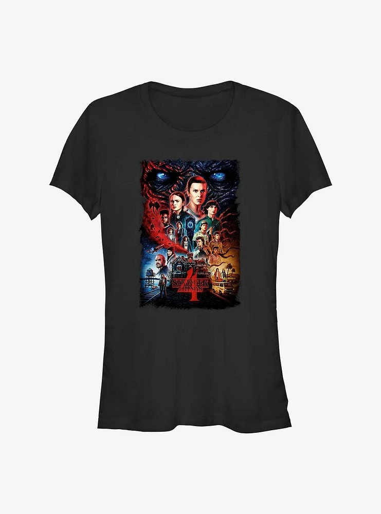 Stranger Things Season 4 Poster Girls T-Shirt