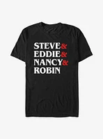 Stranger Things Steve & Eddie Nancy Robin T-Shirt