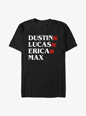 Stranger Things Dustin & Lucas Erica Max T-Shirt